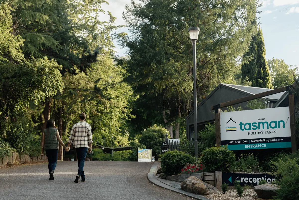 Bright holiday park reception