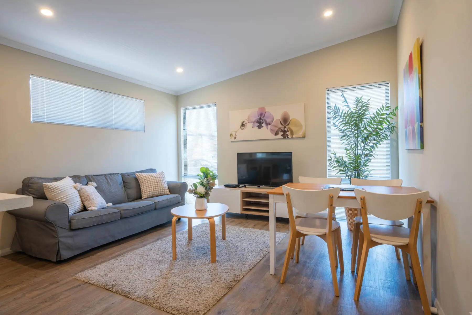 Serpentine Falls inside of a cabin