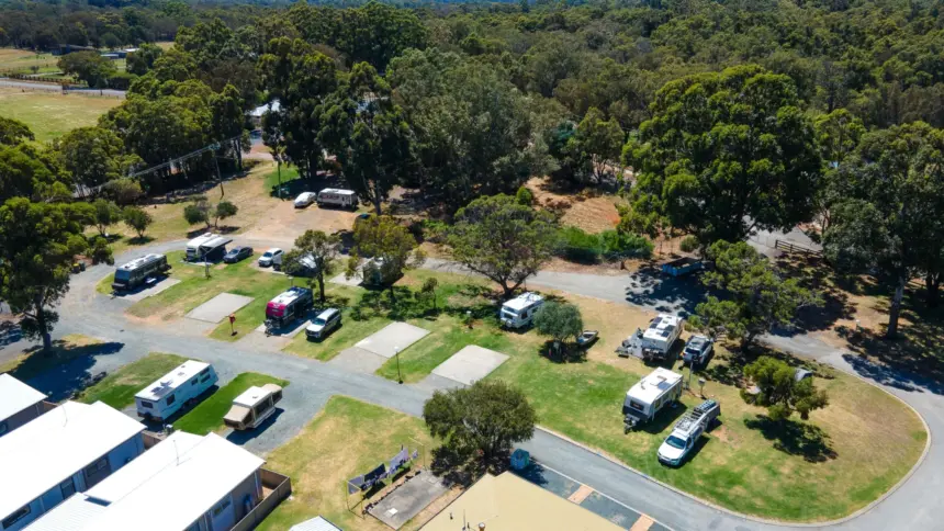 Serpentine Falls aerial view
